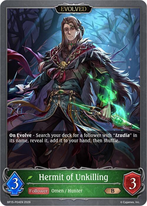 Hermit of Unkilling (Evolved) - P04 (Foil), BP15: Trial of the Omens BP15-P04EN