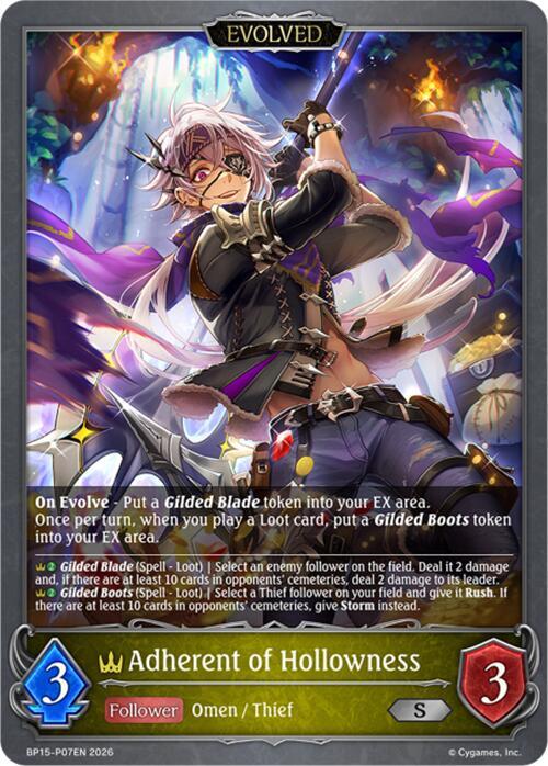 Adherent of Hollowness (Evolved) - P07 (Foil), BP15: Trial of the Omens BP15-P07EN