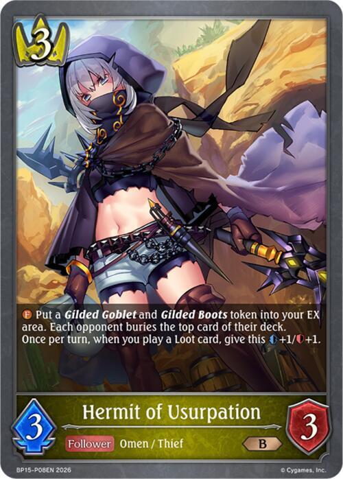 Hermit of Usurpation - P08 (Foil), BP15: Trial of the Omens BP15-P08EN
