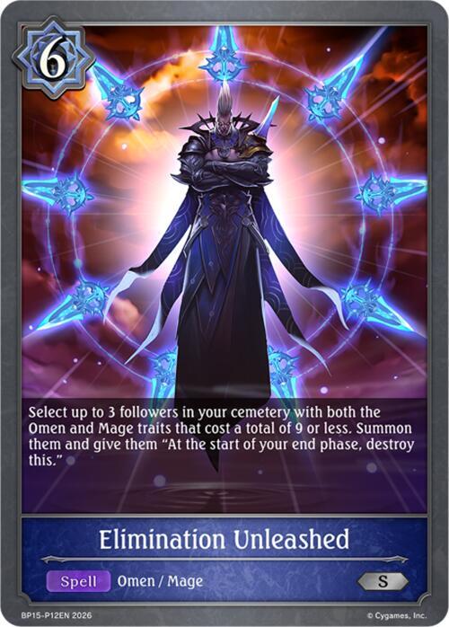 Elimination Unleashed - P12 (Foil), BP15: Trial of the Omens BP15-P12EN
