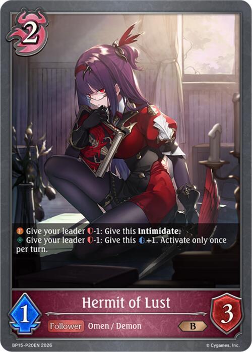 Hermit of Lust - P20 (Foil), BP15: Trial of the Omens BP15-P20EN