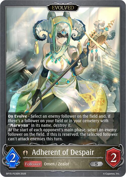 Adherent of Despair (Evolved) - P23 (Foil), BP15: Trial of the Omens BP15-P23EN