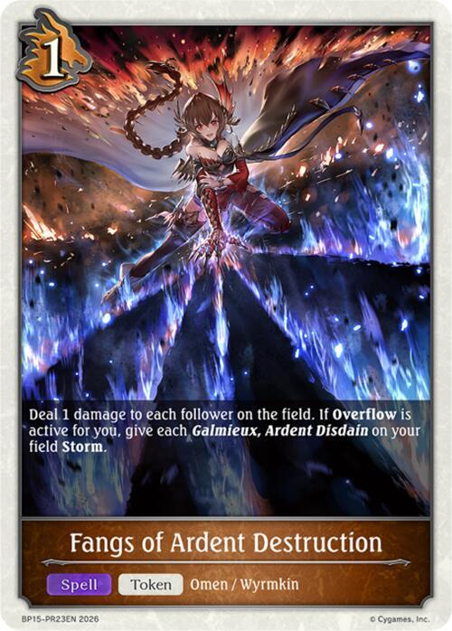 Fangs of Ardent Destruction - PR23, BP15: Trial of the Omens BP15-PR23EN