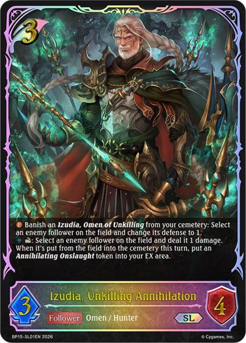 Izudia, Unkilling Annihilation (SL), BP15: Trial of the Omens BP15-SL01EN
