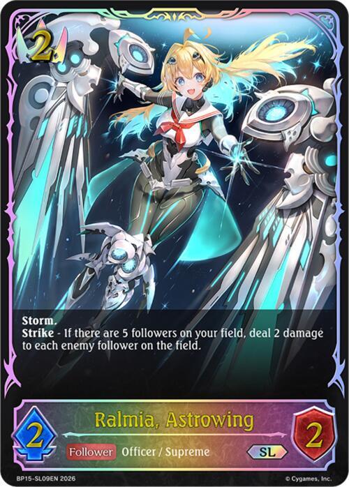 Ralmia, Astrowing (SL), BP15: Trial of the Omens BP15-SL09EN