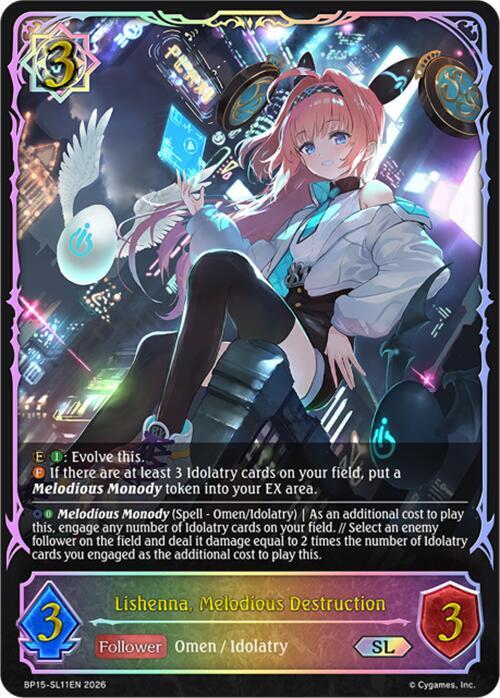 Lishenna, Melodious Destruction (SL), BP15: Trial of the Omens BP15-SL11EN