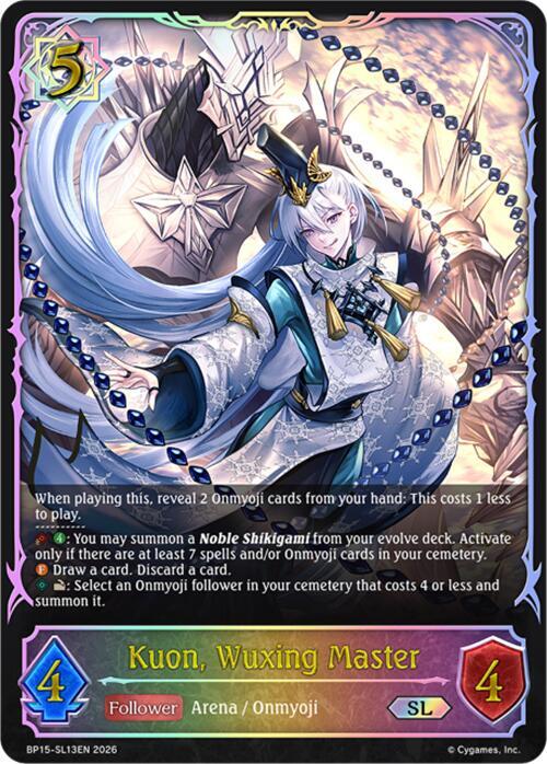 Kuon, Wuxing Master (SL), BP15: Trial of the Omens BP15-SL13EN