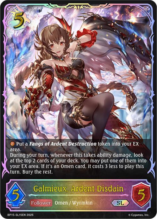 Galmieux, Ardent Disdain (SL), BP15: Trial of the Omens BP15-SL15EN