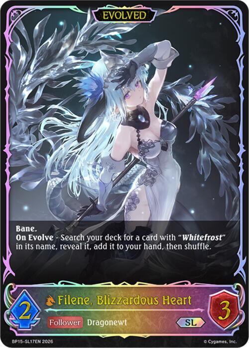 Filene, Blizzardous Heart (Evolved) (SL), BP15: Trial of the Omens BP15-SL17EN