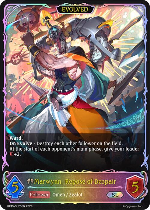 Marwynn, Repose of Despair (Evolved) (SL), BP15: Trial of the Omens BP15-SL25EN