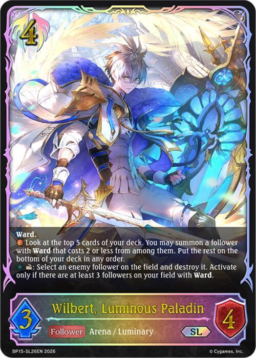 Wilbert, Luminous Paladin (SL), BP15: Trial of the Omens BP15-SL26EN