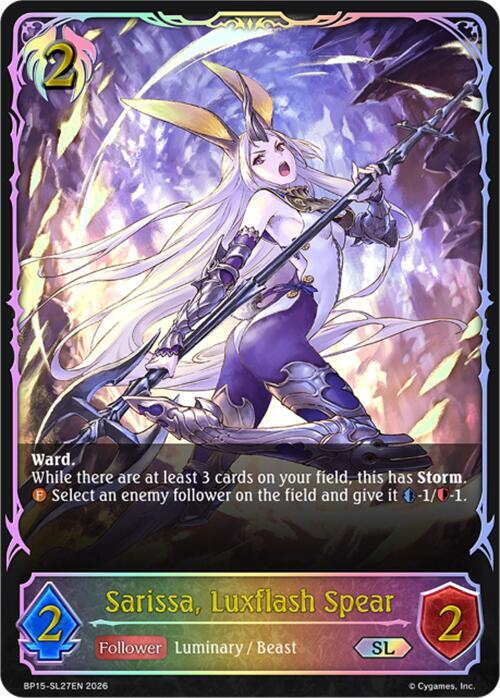 Sarissa, Luxflash Spear (SL), BP15: Trial of the Omens BP15-SL27EN