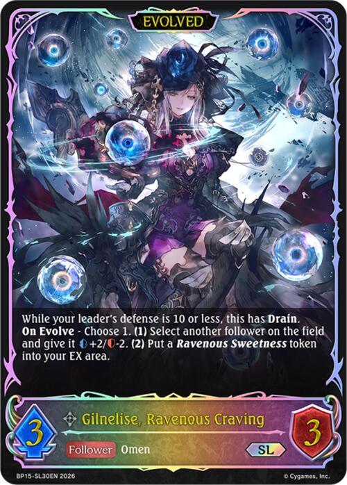 Gilnelise, Ravenous Craving (Evolved) (SL), BP15: Trial of the Omens BP15-SL30EN