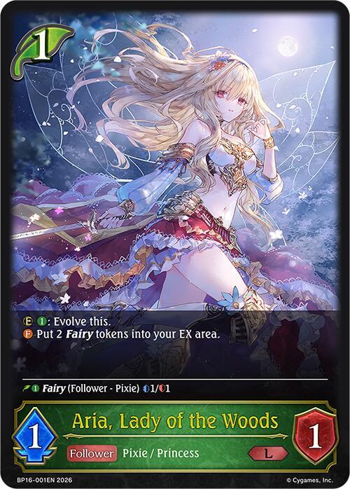 Aria, Lady of the Woods, BP16: New World Genesis BP16-001EN