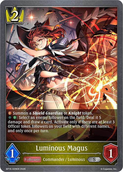 Luminous Magus, BP16: New World Genesis BP16-029EN