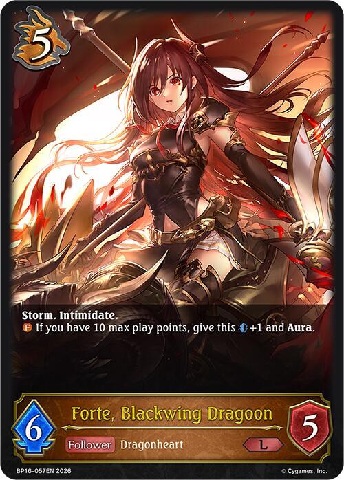 Forte, Blackwing Dragoon, BP16: New World Genesis BP16-057EN