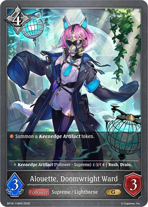 Alouette, Doomwright Ward, BP16: New World Genesis BP16-118EN