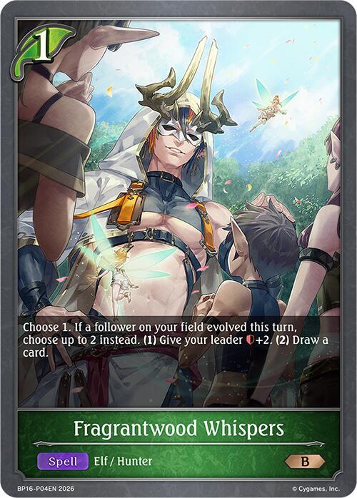 Fragrantwood Whispers - P04 (Foil), BP16: New World Genesis BP16-P04EN