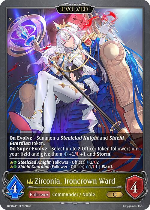 Zirconia, Ironcrown Ward (Evolved) - P06 (Foil), BP16: New World Genesis BP16-P06EN