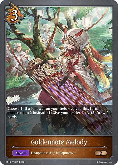 Goldennote Melody - P16 (Foil), BP16: New World Genesis BP16-P16EN