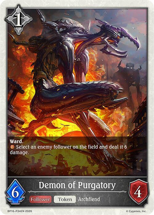 Demon of Purgatory - P34 (Foil), BP16: New World Genesis BP16-P34EN