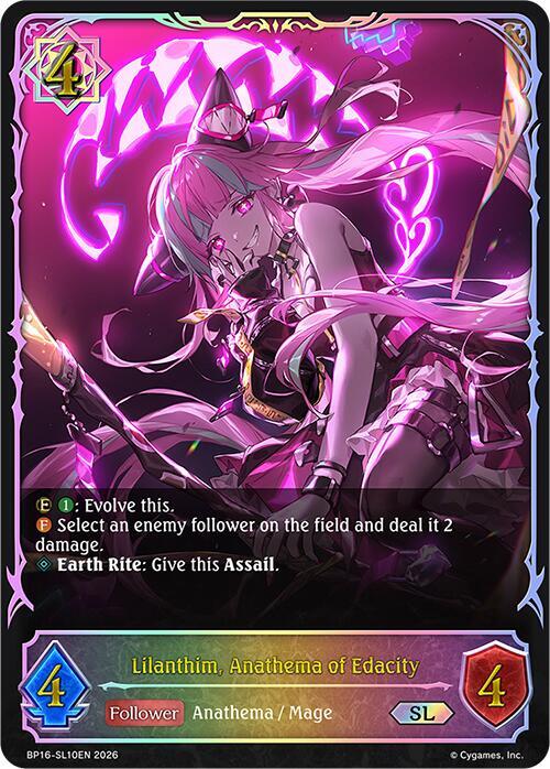 Lilanthim, Anathema of Edacity (SL), BP16: New World Genesis BP16-SL10EN