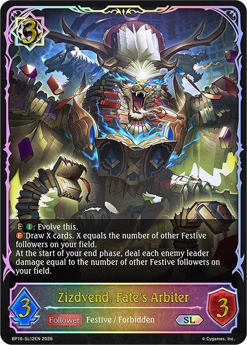 Zizdvend, Fate's Arbiter (SL), BP16: New World Genesis BP16-SL12EN