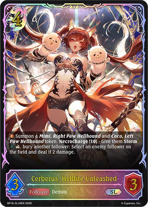 Cerberus, Hellfire Unleashed (SL), BP16: New World Genesis BP16-SL19EN