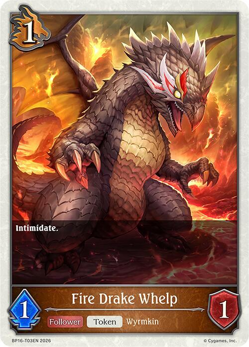 Fire Drake Whelp, BP16: New World Genesis BP16-T03EN