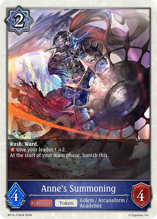 Anne's Summoning, BP16: New World Genesis BP16-T16EN
