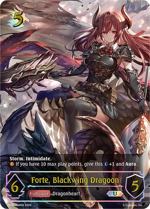Forte, Blackwing Dragoon (U), BP16: New World Genesis BP16-U04EN