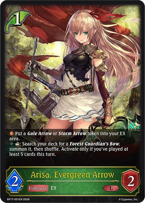 Arisa, Evergreen Arrow, BP17: Convergent Destinies BP17-001EN