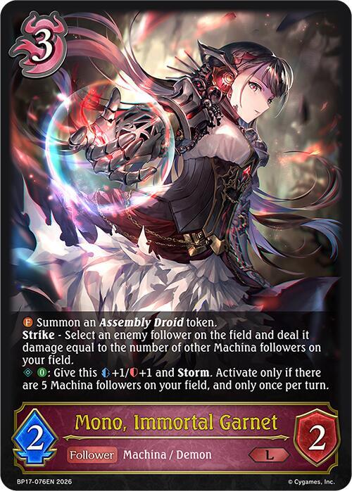 Mono, Immortal Garnet, BP17: Convergent Destinies BP17-076EN