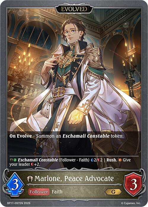 Marlone, Peace Advocate (Evolved), BP17: Convergent Destinies BP17-097EN