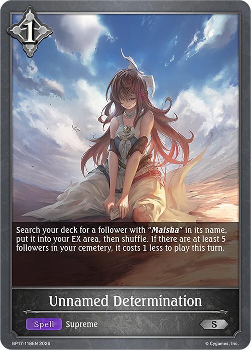 Unnamed Determination, BP17: Convergent Destinies BP17-118EN