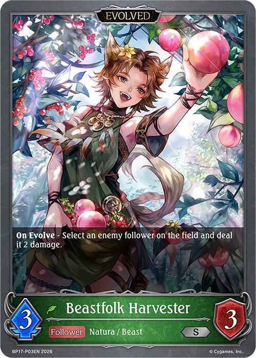 Beastfolk Harvester (Evolved) - P03EN (Foil), BP17: Convergent Destinies BP17-P03EN