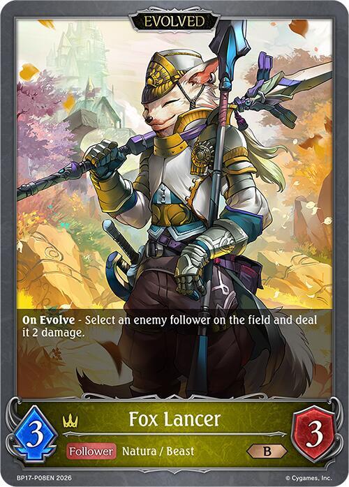 Fox Lancer (Evolved) - P08EN (Foil), BP17: Convergent Destinies BP17-P08EN