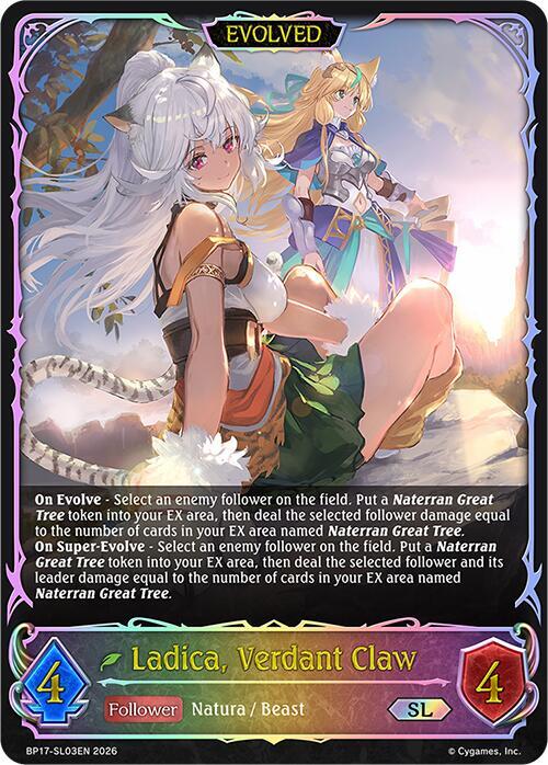 Ladica, Verdant Claw (Evolved) (SL), BP17: Convergent Destinies BP17-SL03EN