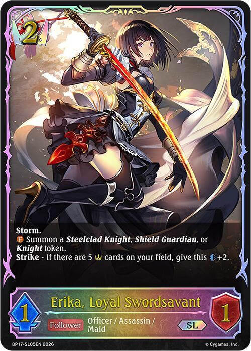 Erika, Loyal Swordsavant (SL), BP17: Convergent Destinies BP17-SL05EN