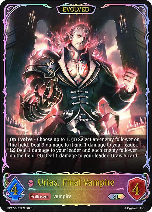 Urias, Final Vampire (Evolved) (SL), BP17: Convergent Destinies BP17-SL19EN
