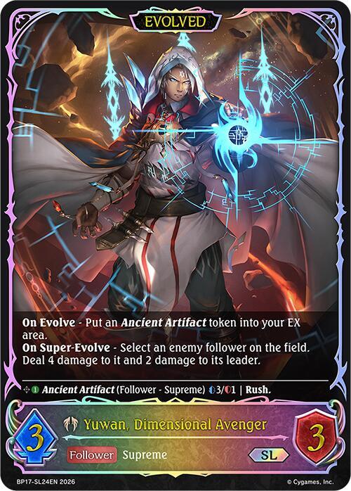 Yuwan, Dimensional Avenger (Evolved) (SL), BP17: Convergent Destinies BP17-SL24EN