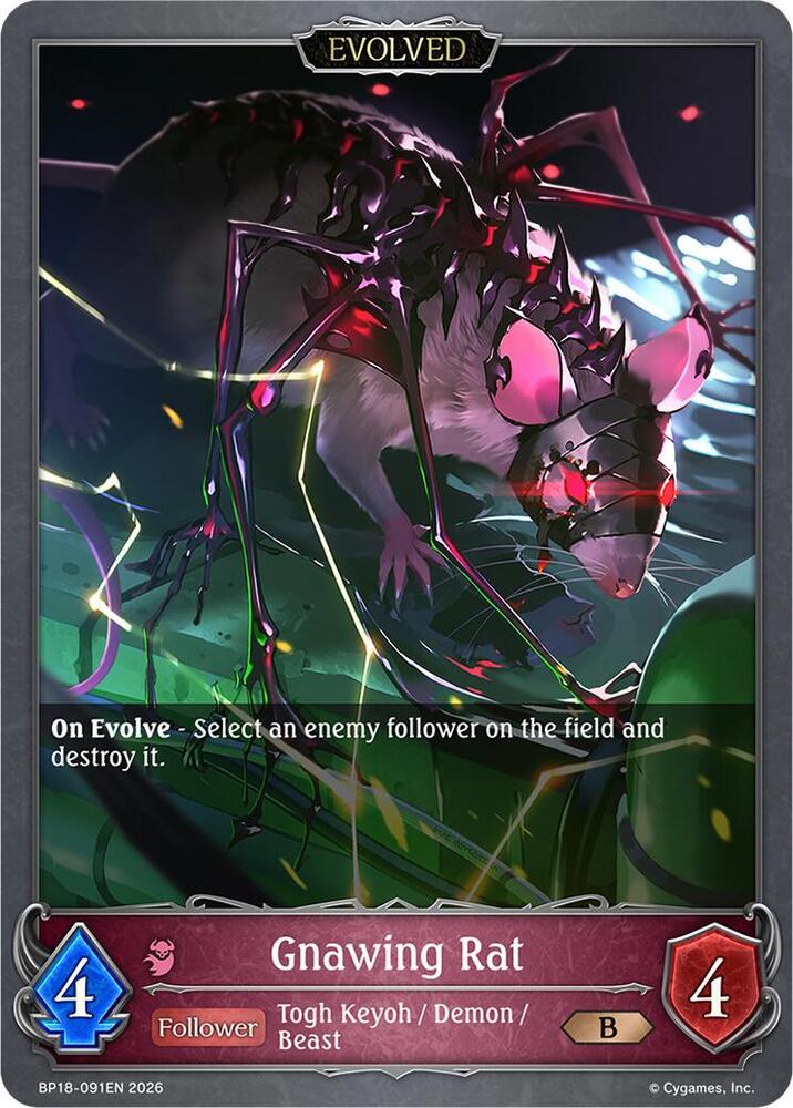 Gnawing Rat (Evolved), BP18: Neometropolis BP18-091EN