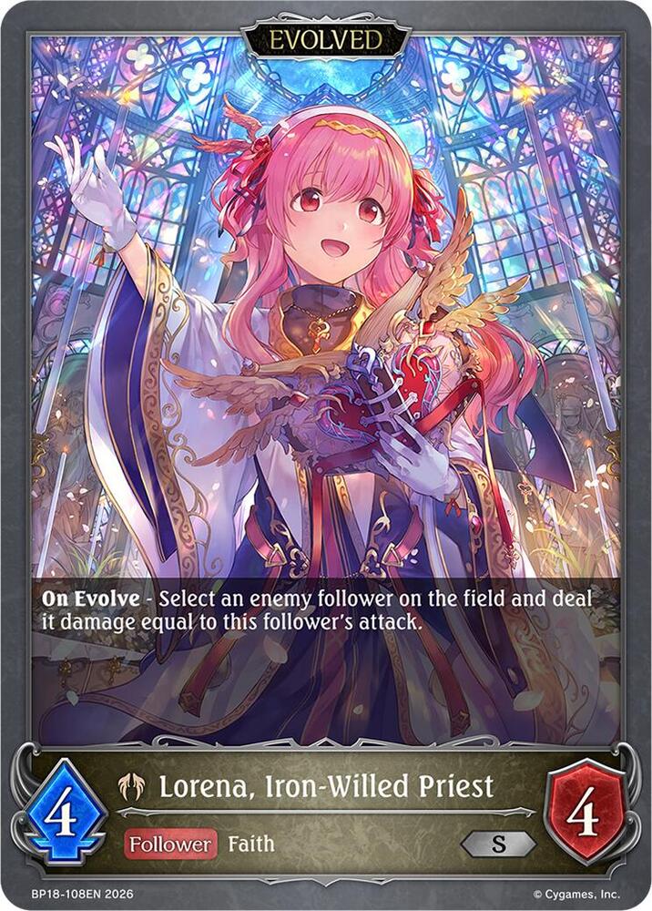 Lorena, Iron-Willed Priest (Evolved), BP18: Neometropolis BP18-108EN