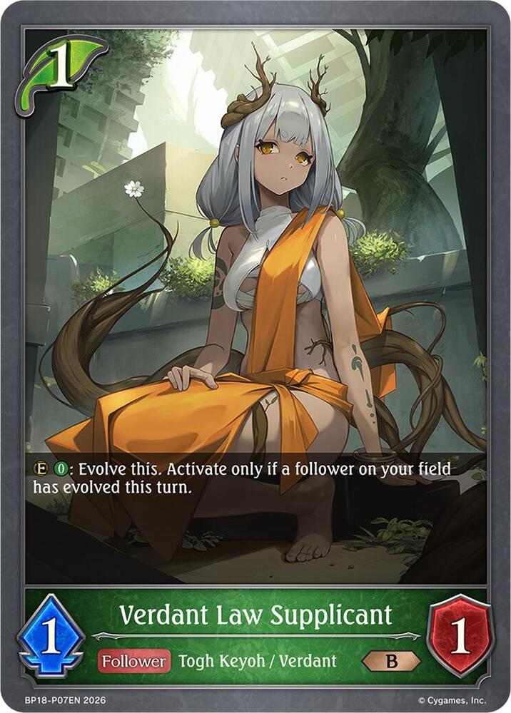 Verdant Law Supplicant - P07EN (Foil), BP18: Neometropolis BP18-P07EN