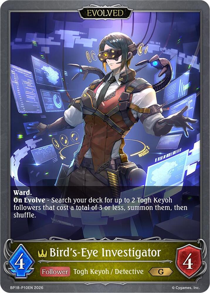 Bird's-Eye Investigator (Evolved) - P10EN (Foil), BP18: Neometropolis BP18-P10EN