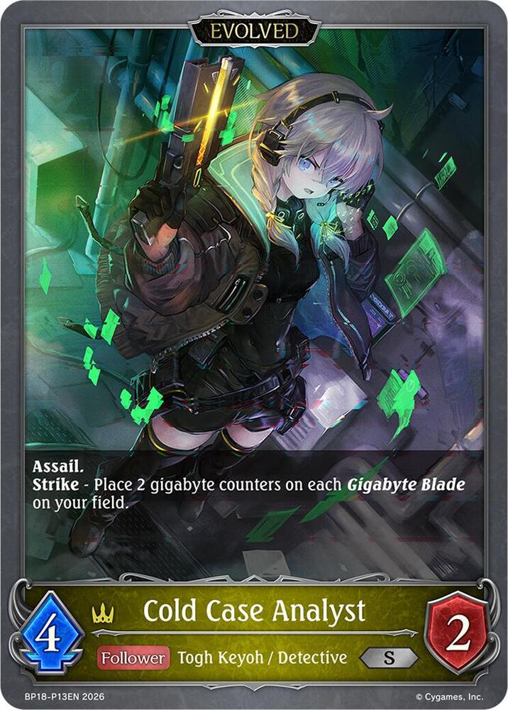Cold Case Analyst (Evolved) - P13EN (Foil), BP18: Neometropolis BP18-P13EN