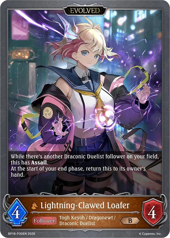 Lightning-Clawed Loafer (Evolved) - P30EN (Foil), BP18: Neometropolis BP18-P30EN