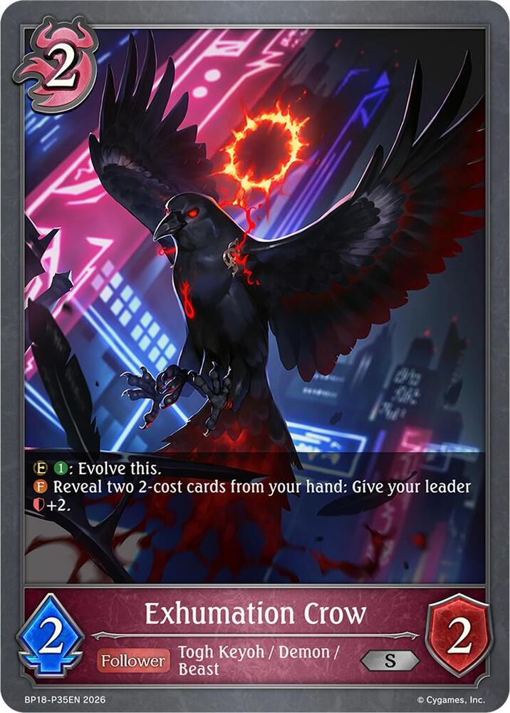 Exhumation Crow - P35EN (Foil), BP18: Neometropolis BP18-P35EN