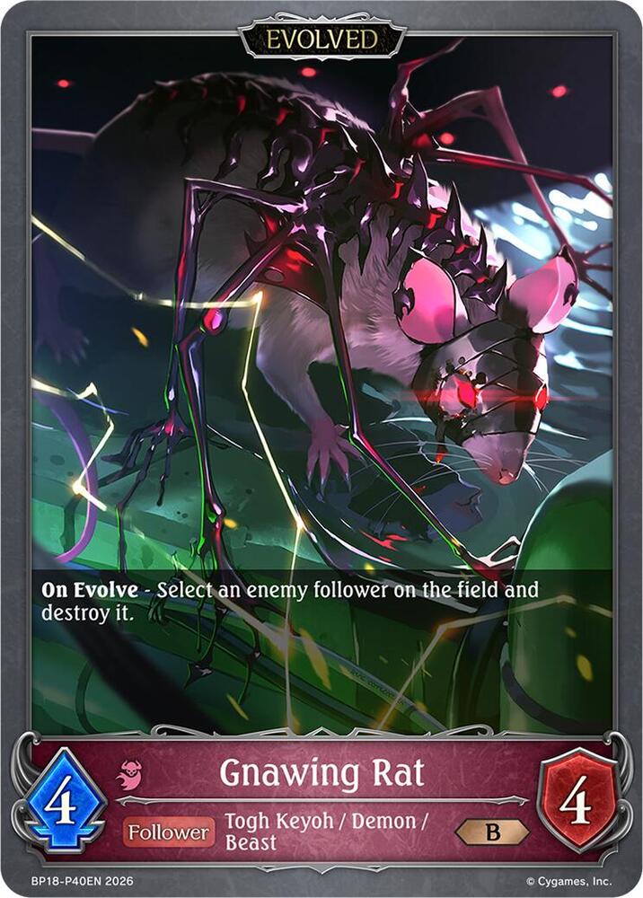 Gnawing Rat (Evolved) - P40EN (Foil), BP18: Neometropolis BP18-P40EN