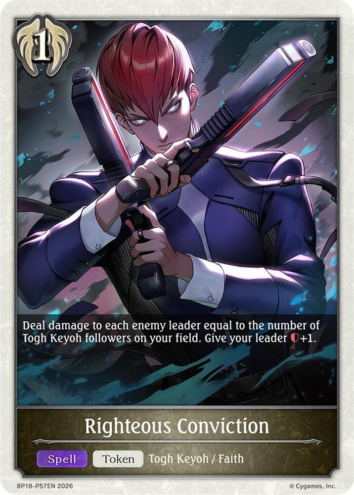 Righteous Conviction - P57EN (Foil), BP18: Neometropolis BP18-P57EN